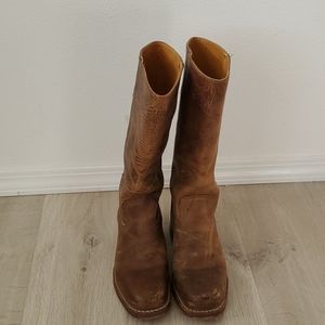 Brown Leather Frye Women's 7.5 Boots